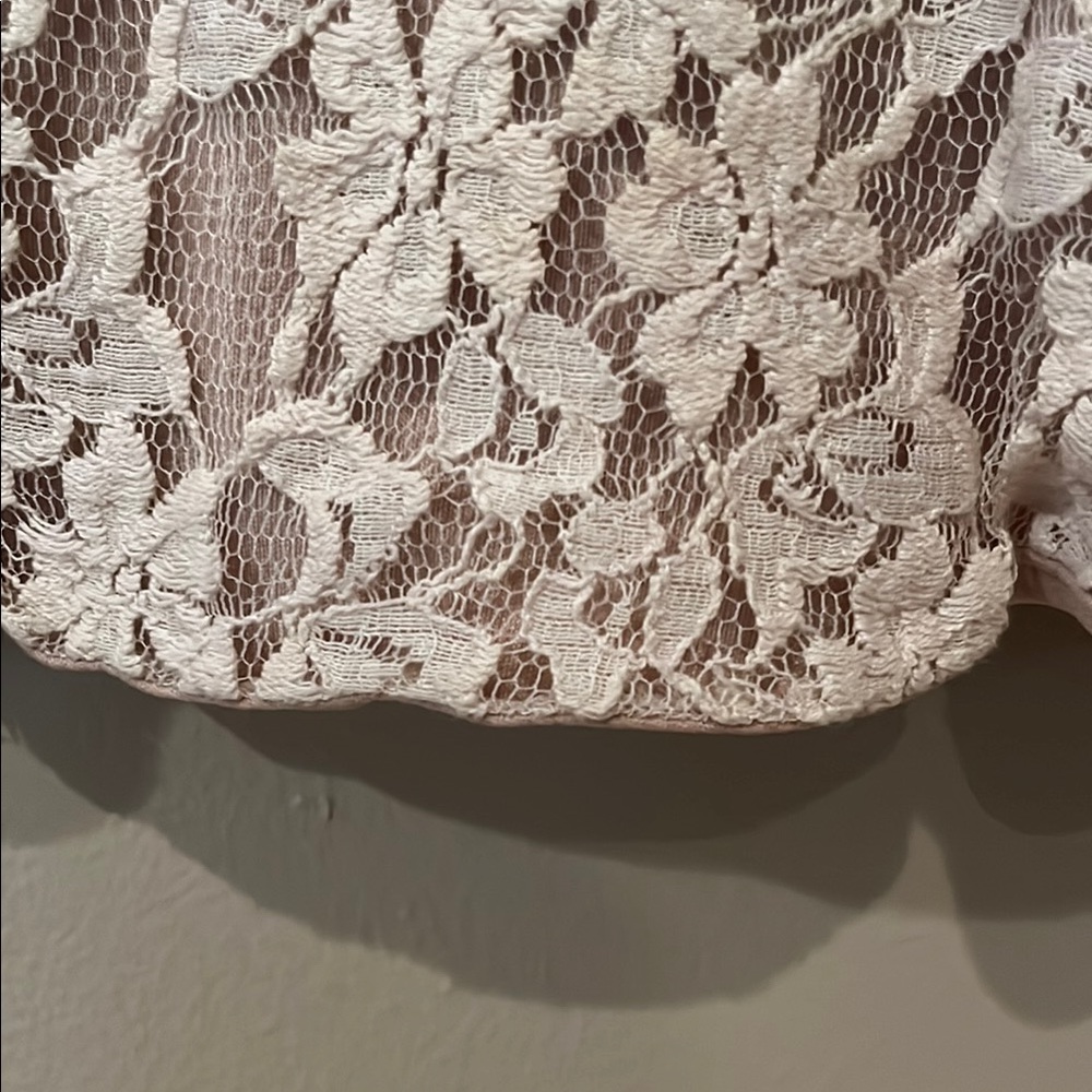 The Limited Cream Peplum Embellished Blouse - Picture 5 of 7
